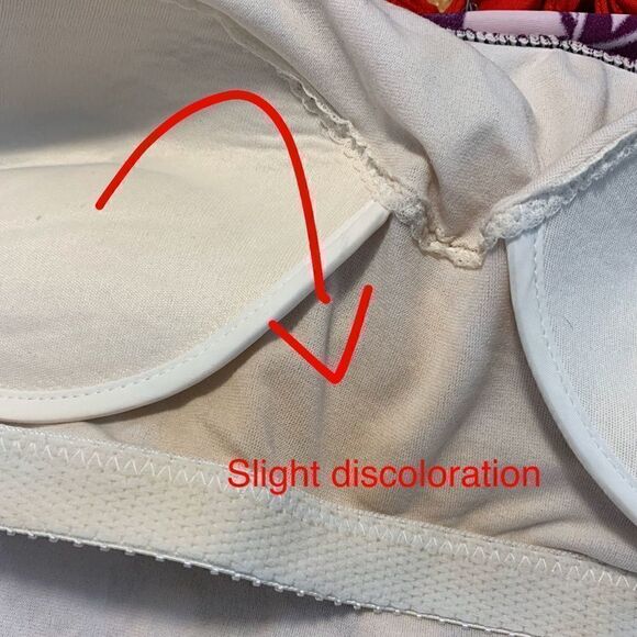 Leileni Floral One Piece Bathing Suit Sz 12 - Picture 5 of 6